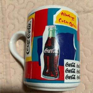 Coke Cola Vintage 1997 Gibson Housewares Coca Cola 14 Oz Collage Art Coffee Mug